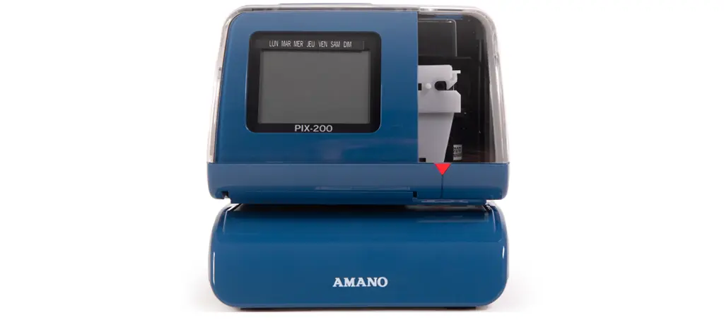 Pointeuse "Garage" - AMANO PIX-200 -Horodateur électronique avec imprimante latérale